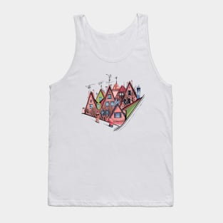 Color Medieval old town of Rothenburg ob der Tauber, Bavaria, Germany Tank Top